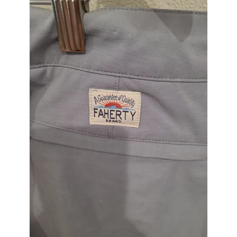 Faherty All Day Short Men SZ 38 Ice Gray comfort‎ stretch athletic casual 7